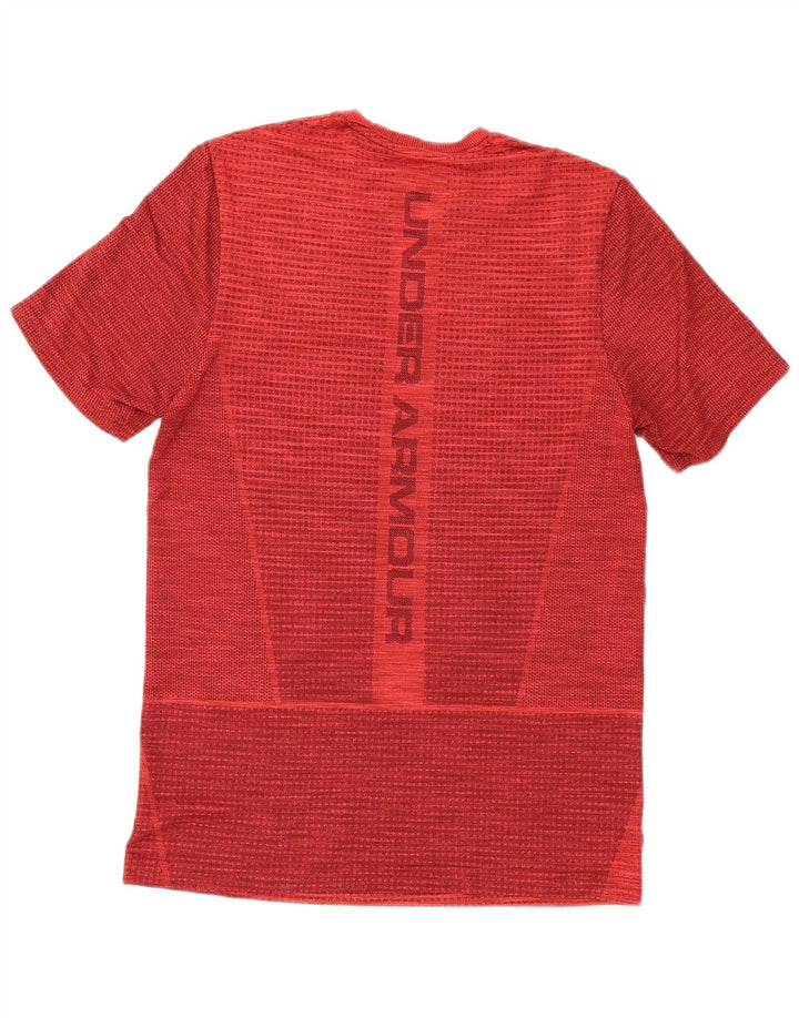 T-shirt grafica da uomo UNDER ARMOUR Top rosso medio chiazzato