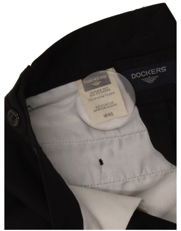 Pantaloncini chino con pegging da uomo Dockers W42 2XL poliestere nero