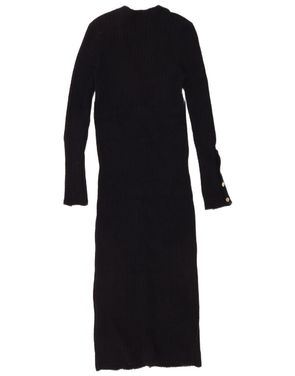 Abito maglione da donna Zara UK 10 piccolo in cotone blu navy
