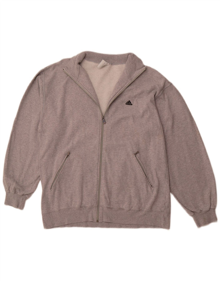 Giacca da tuta da uomo ADIDAS UK 40/42 Cotone grigio medio