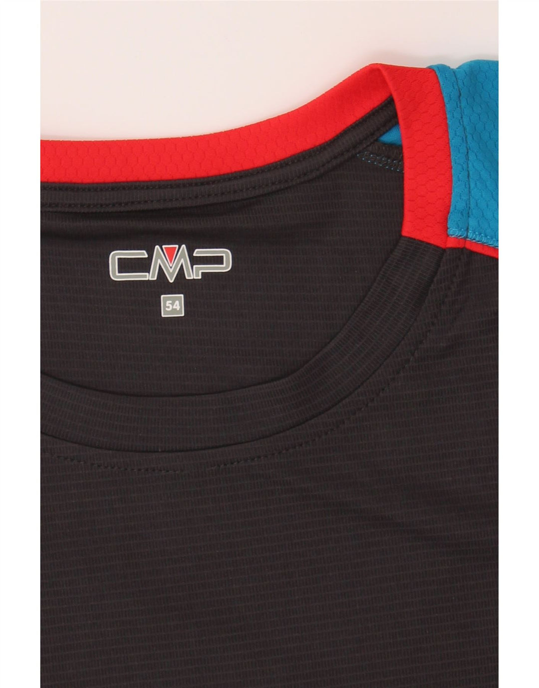 CMP Mens T-Shirt Top IT 54 XL Black Colourblock Vintage CMP and Second-Hand CMP from Messina Hembry 