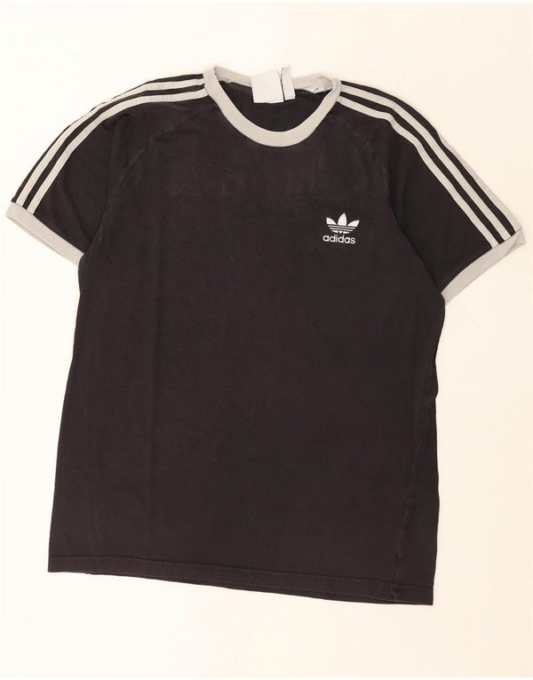 T-shirt Adidas da uomo Top Large in cotone nero