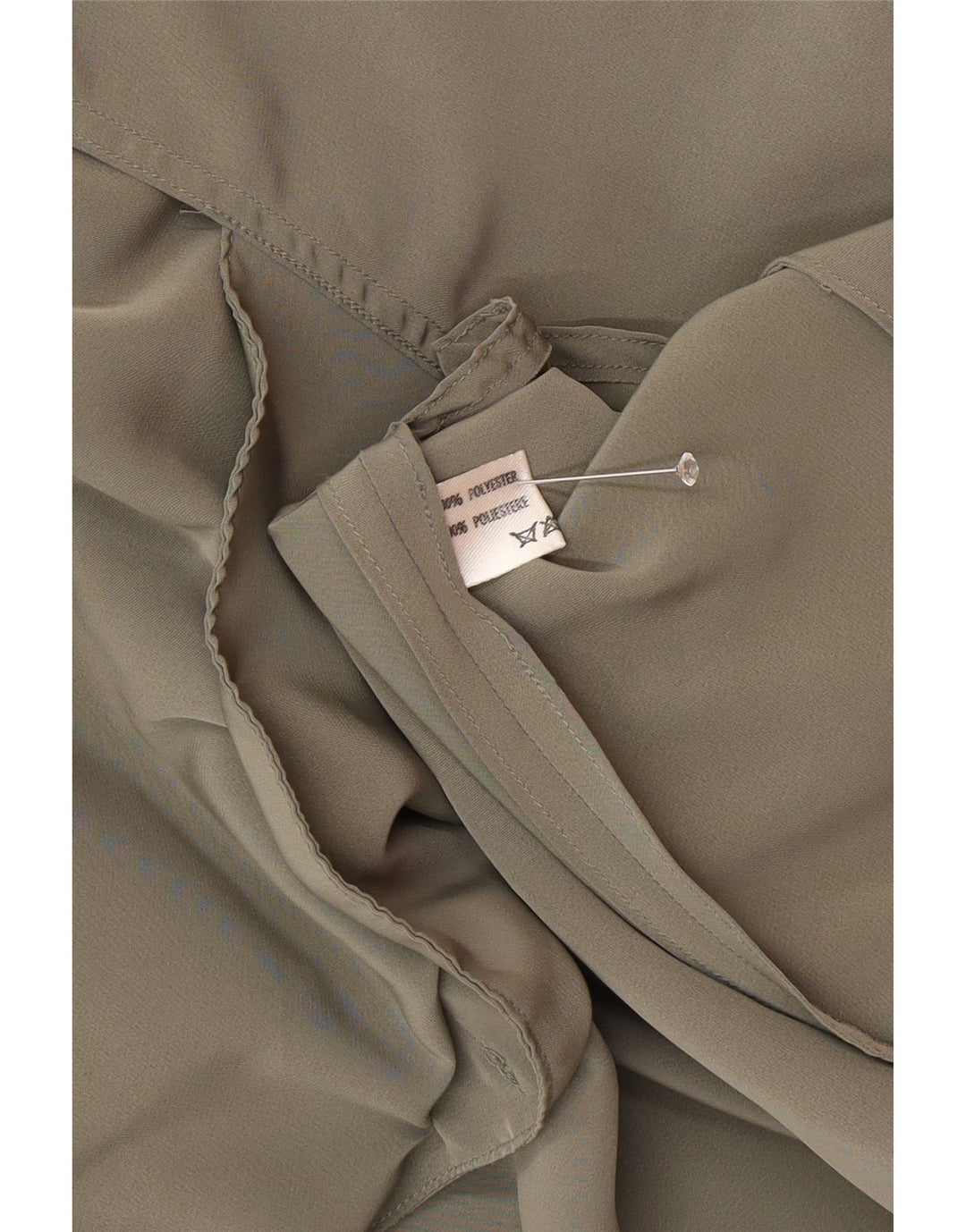 Soprabito vintage da donna vestibilità ampia UK 20 2XL poliestere verde