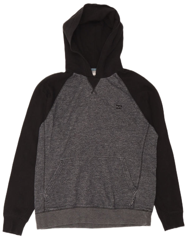 Maglione con cappuccio da uomo Billabong grande in cotone color block grigio