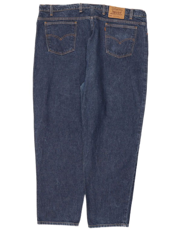 Levi's Uomo 550 Jeans affusolati dalla vestibilità rilassata W46 L30 Cotone blu navy