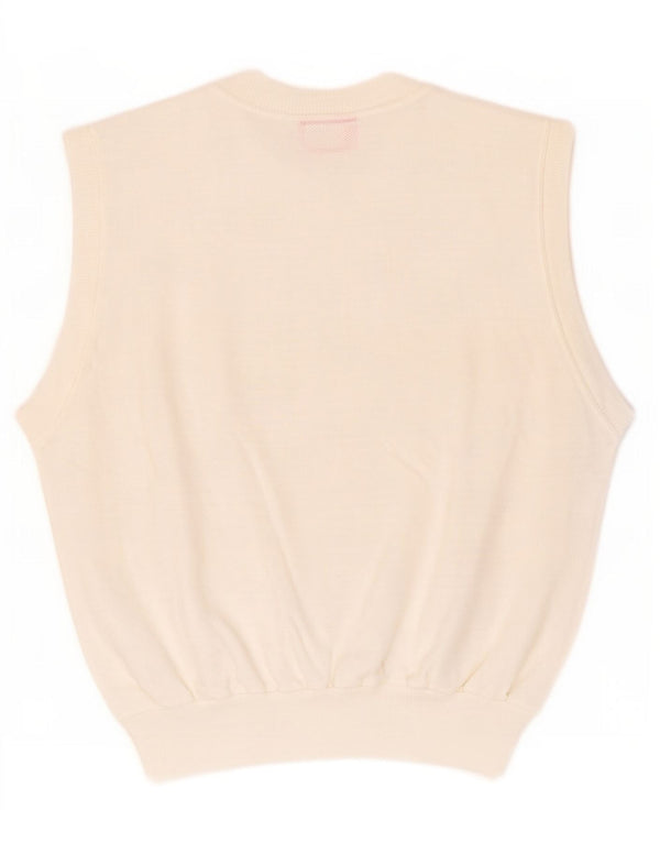 Fruit Of The Loom Mens Vest Tank Top Medium White Cotton