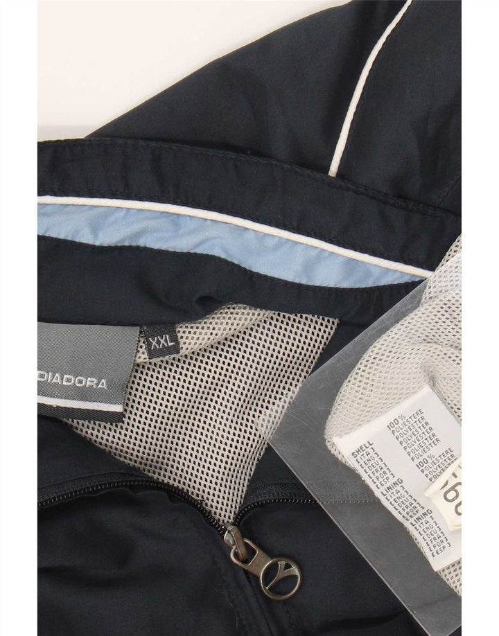 Giacca da tuta da uomo Diadora 2XL Blu Navy Poliestere