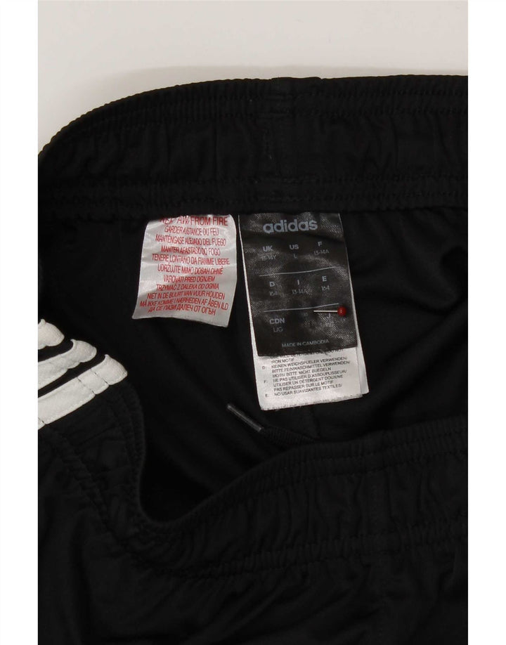 Pantaloncini sportivi Adidas da ragazzo 13-14 anni in poliestere nero