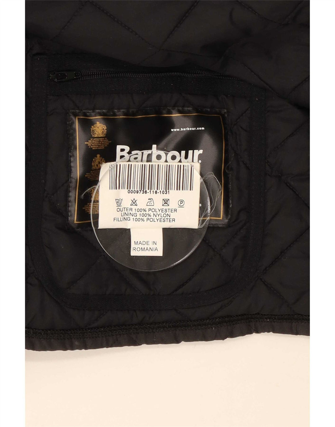 Giacca trapuntata da uomo Barbour UK 42 XL poliestere nero