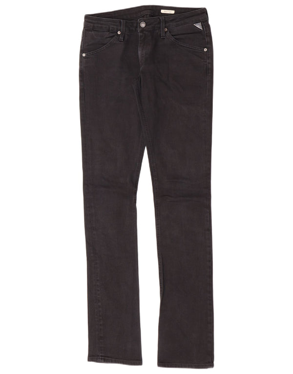 Replay Jeans Pattie Super Low Slim da donna W31 L36 cotone blu navy