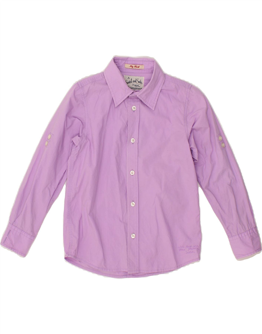 SCOTCH & SODA Boys Shirt 7-8 Years Pink Cotton Vintage Scotch & Soda and Second-Hand Scotch & Soda from Messina Hembry 