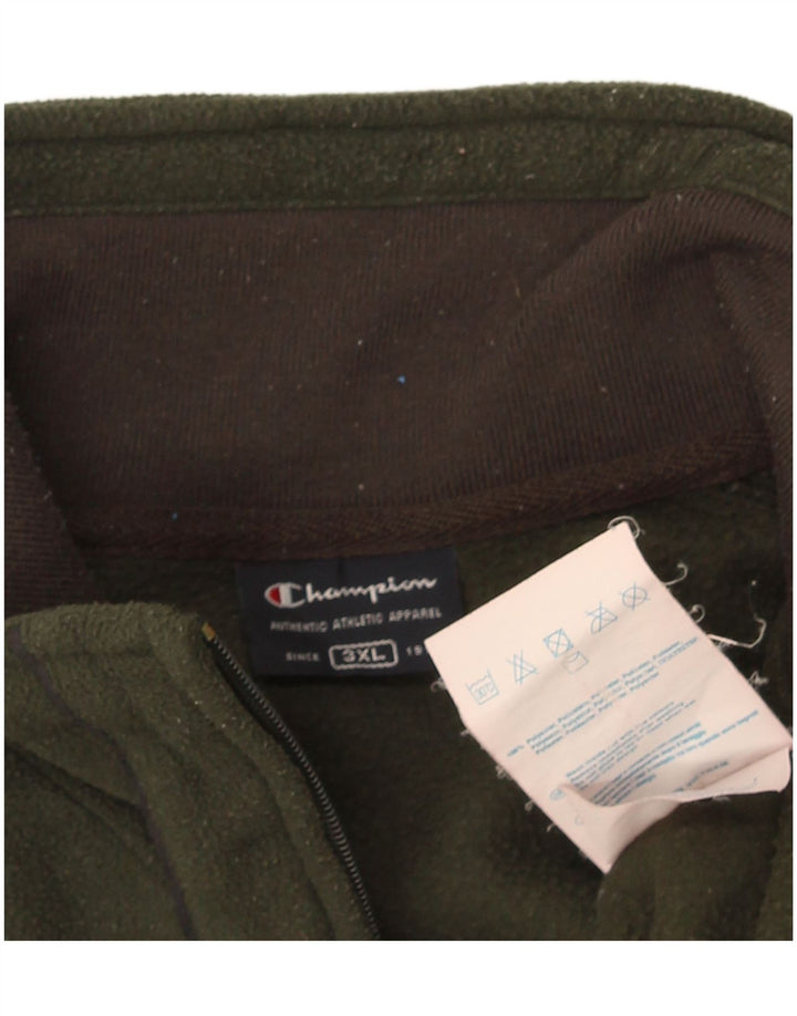 Giacca in pile da uomo Champion UK 46 3XL Poliestere kaki
