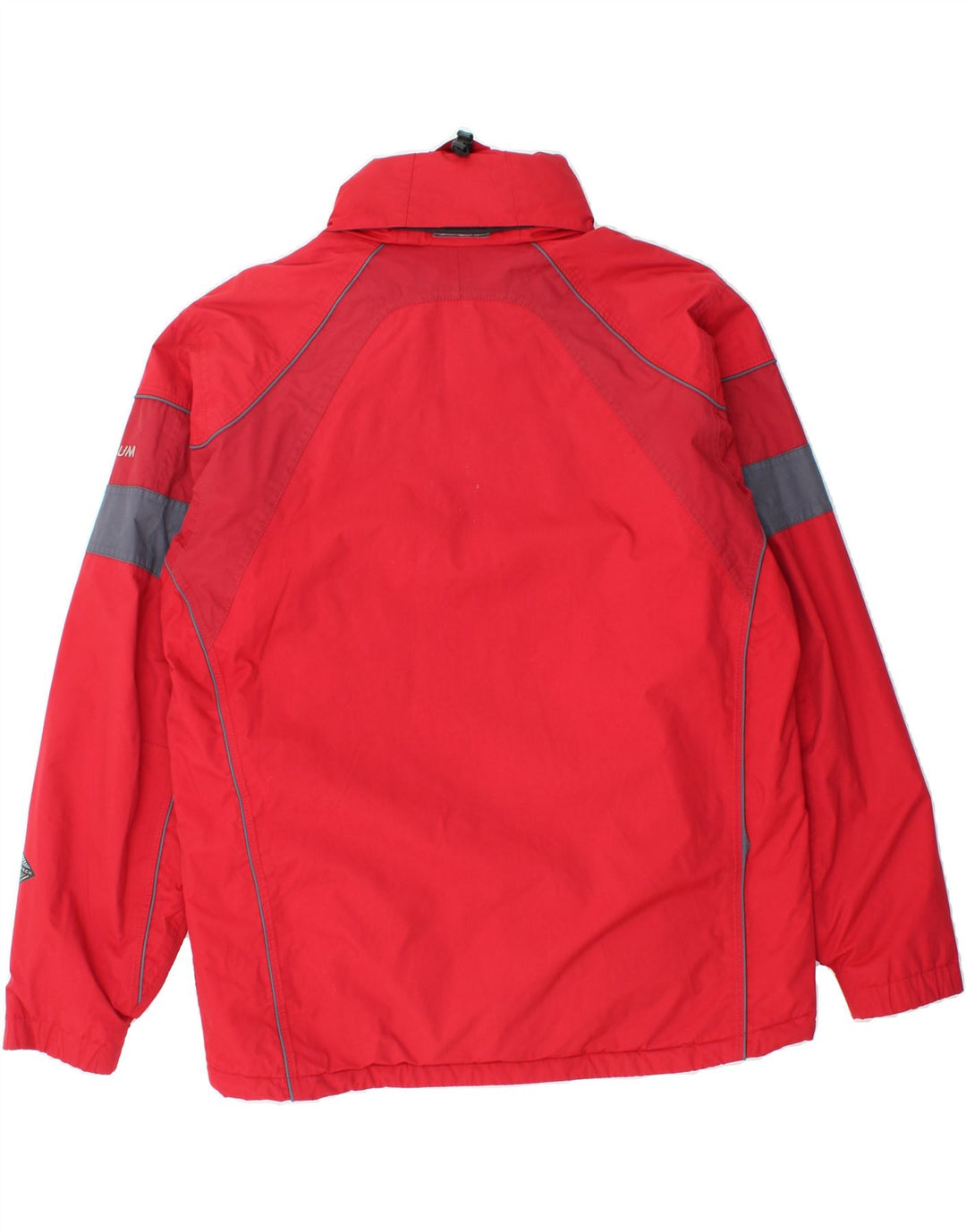 COLUMBIA Mens Windbreaker Jacket UK 38 Medium Red Nylon Vintage Columbia and Second-Hand Columbia from Messina Hembry 
