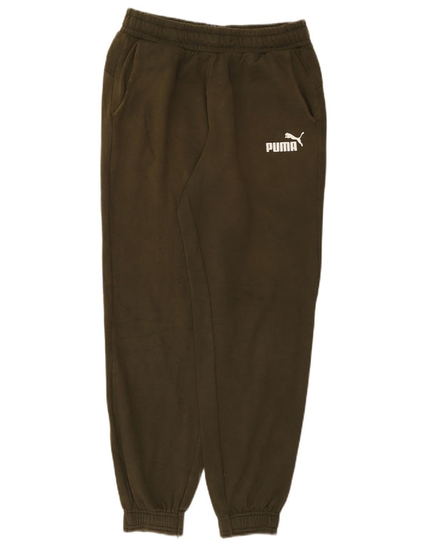 Pantaloni della tuta da ragazzo Puma Joggers 13-14 anni in cotone kaki