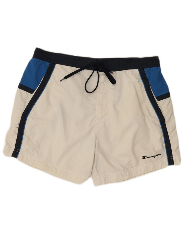 Pantaloncini da bagno da uomo Champion Large White Colourblock