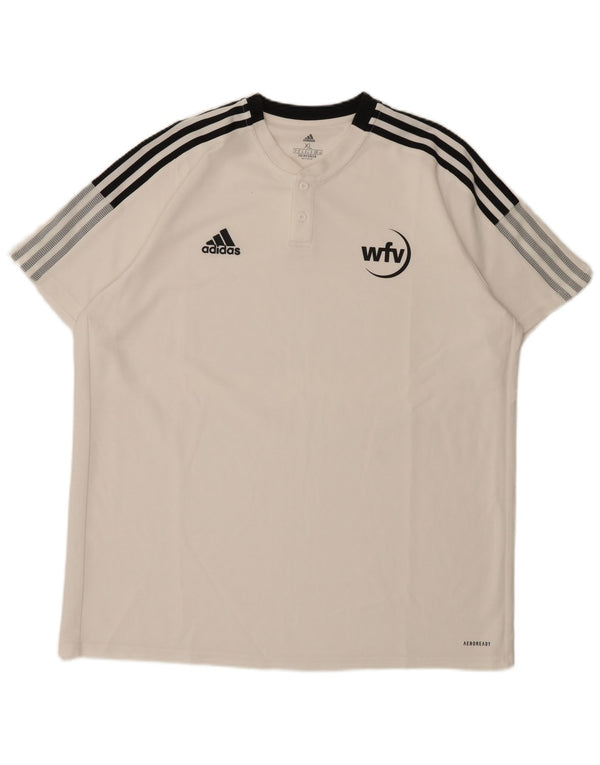 Maglietta Adidas Aeroready da uomo XL bianca