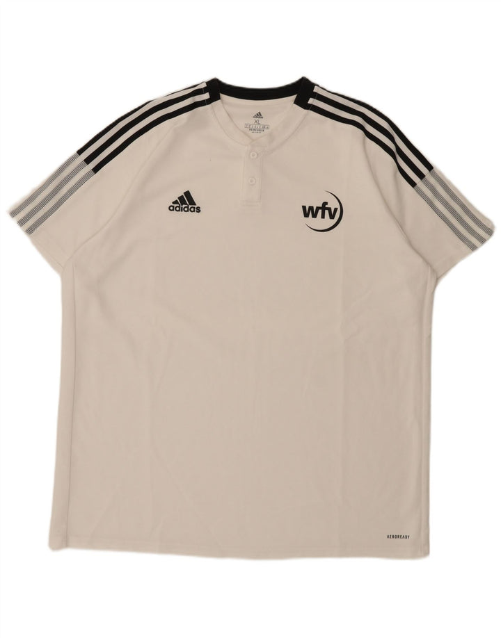 Maglietta Adidas Aeroready da uomo XL bianca