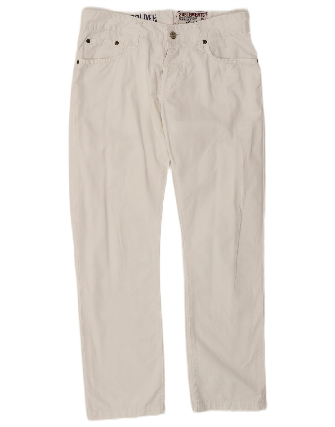 Jeans dritti elasticizzati da donna Zu Elements W31 L27 cotone bianco