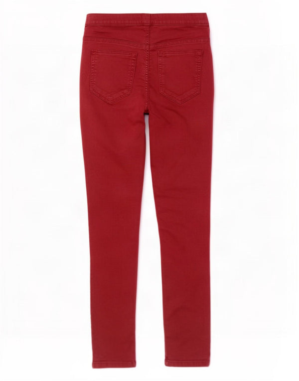Jeans Jegging da donna White Stuff UK 12 Medio W28 L28 Cotone bordeaux