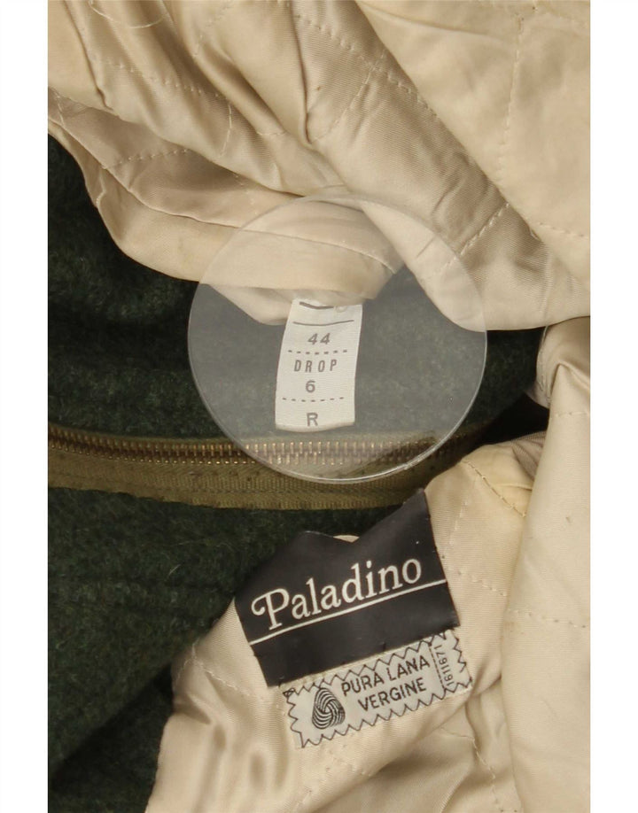 Soprabito vintage da uomo IT 44 XS in lana verde