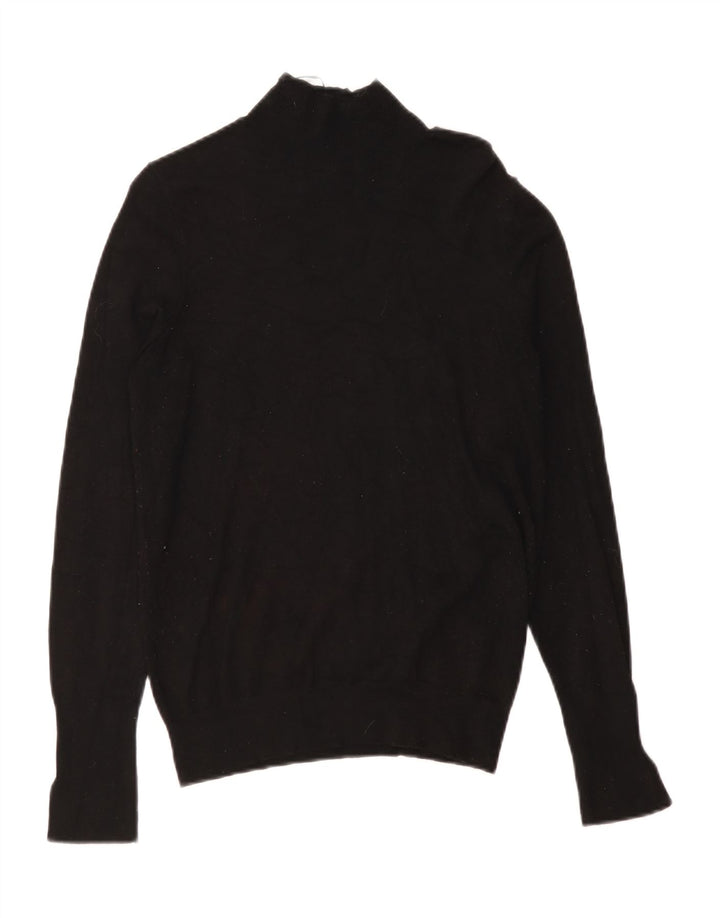 Maglione maglione collo alto da donna Zara UK 12 medio nero