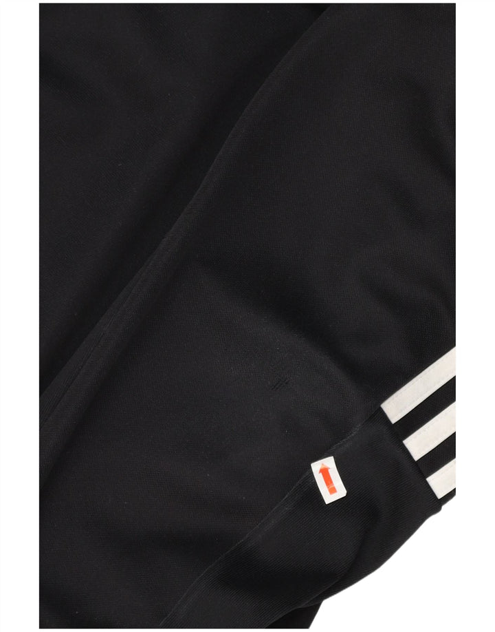 ADIDAS Boys Aeroready Tracksuit Trousers 11-12 Years Black Polyester
