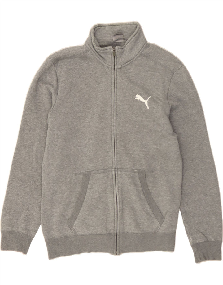 PUMA Mens Tracksuit Top Jacket Medium Grey Cotton Vintage Puma and Second-Hand Puma from Messina Hembry 