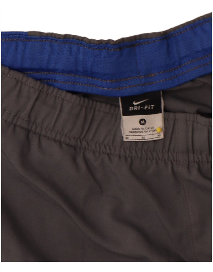 Pantaloncini sportivi Nike Bermuda da uomo in poliestere color block grigio medio
