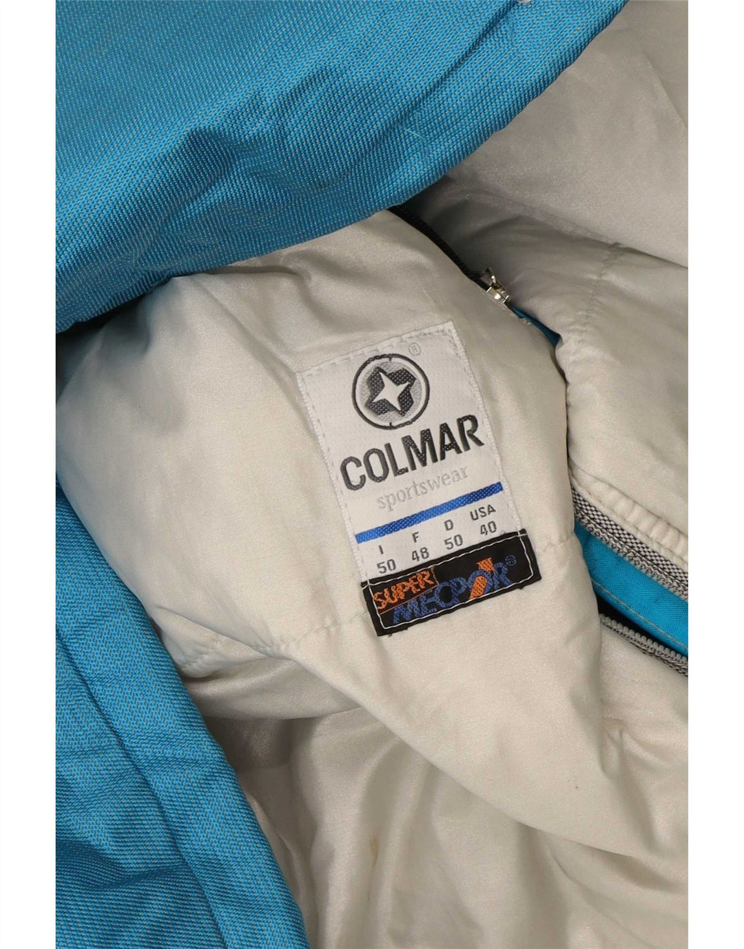 Giacca da sci da uomo Colmar con vestibilità ampia con cappuccio IT 50 Blu medio Colourblock