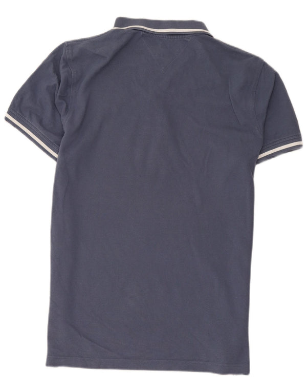 Polo da uomo Tommy Hilfiger Regular Fit, cotone a righe grandi blu