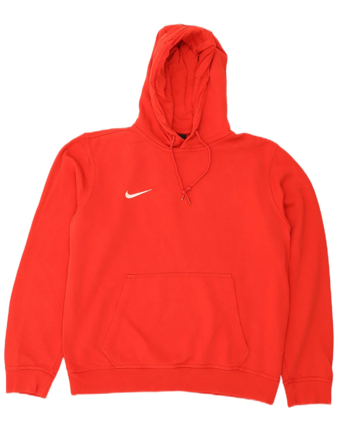 Maglia con cappuccio Nike da uomo in cotone rosso medio