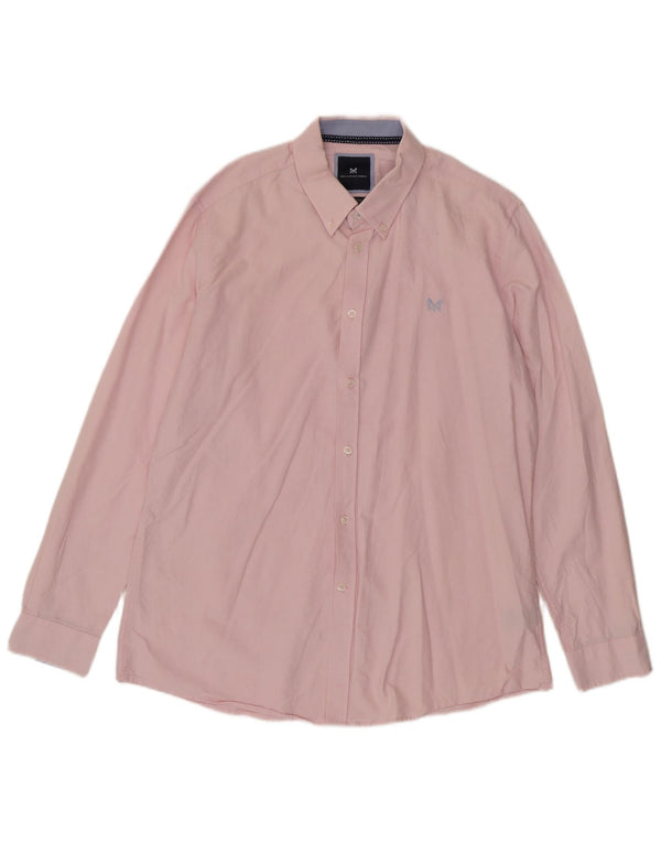 Crew Clothing Camicia slim fit da uomo XL in cotone rosa