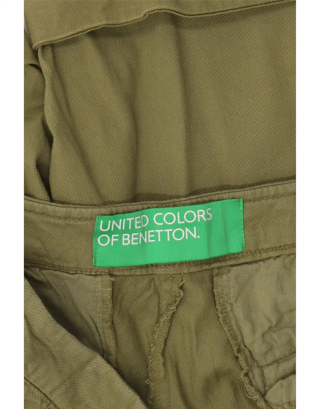Pantaloncini chino da uomo Benetton W30 medio kaki