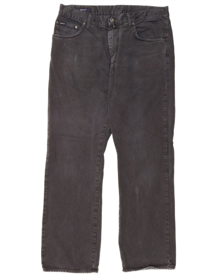 Jeans dritti da uomo Gant W34 L30 cotone nero