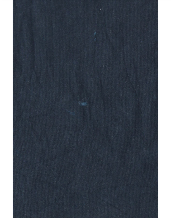 VANS Top grafico da donna vestibilità classica manica lunga UK 10 Small Blu Navy