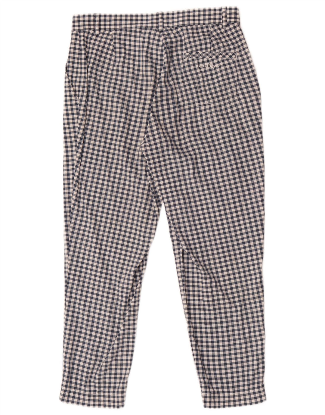 Pantaloni chino slim da donna Chervo IT 42 medio W28 L23 blu a quadretti