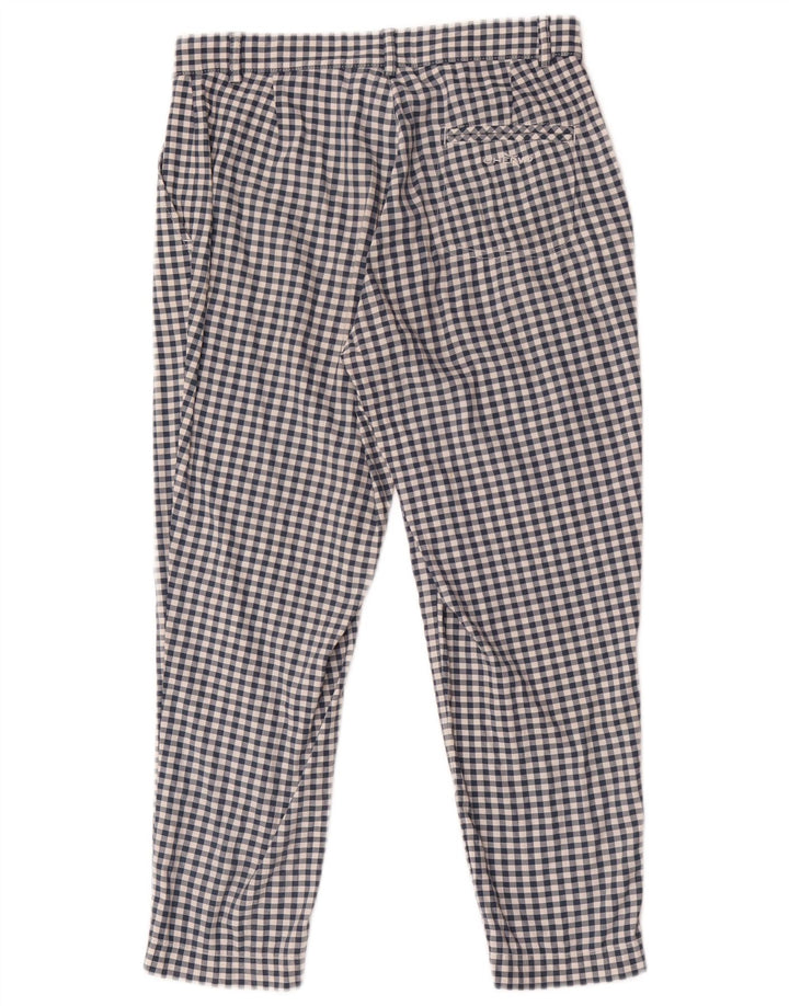 Pantaloni chino slim da donna Chervo IT 42 medio W28 L23 blu a quadretti