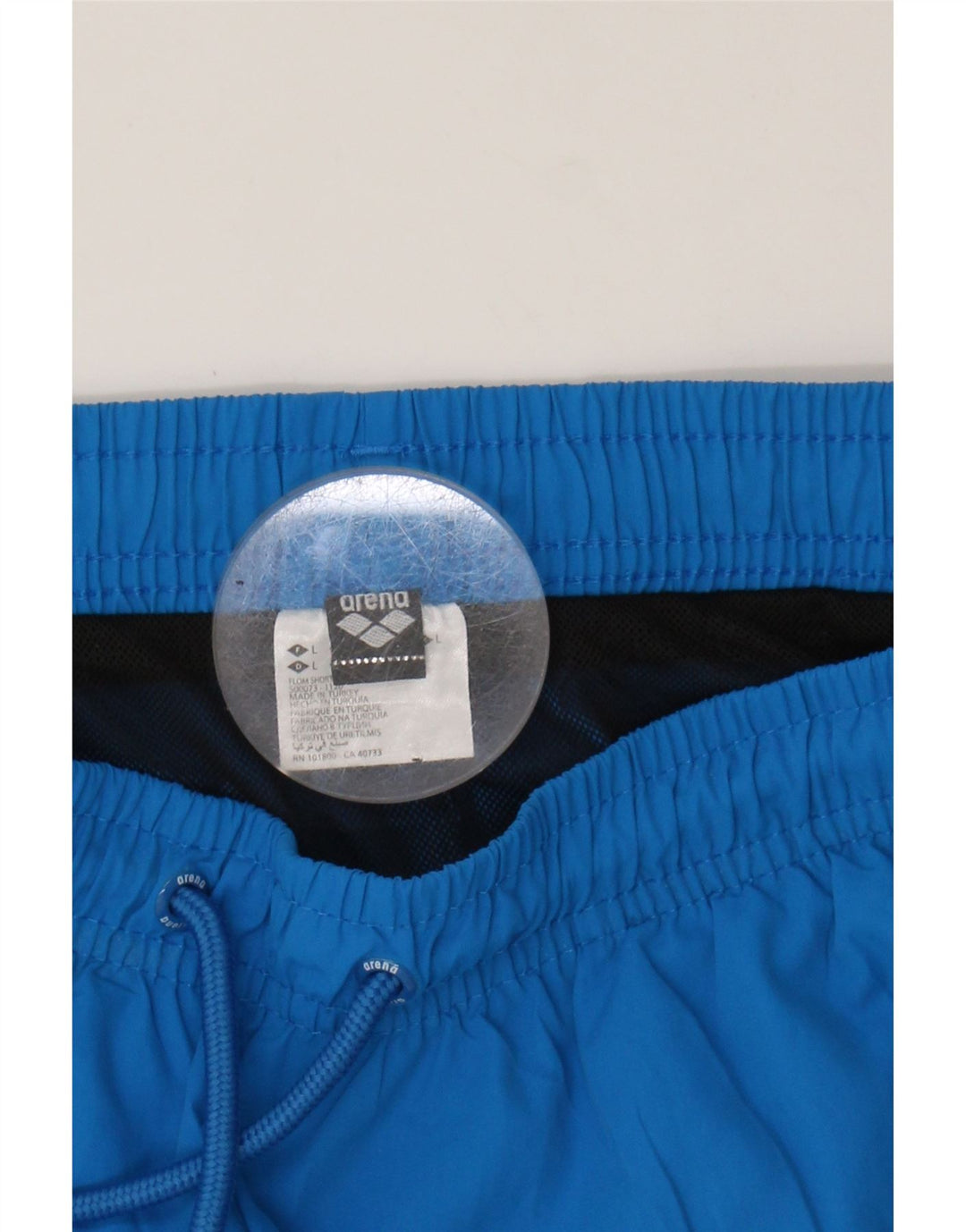 ARENA Womens Graphic Sport Shorts UK 14 Large  Blue