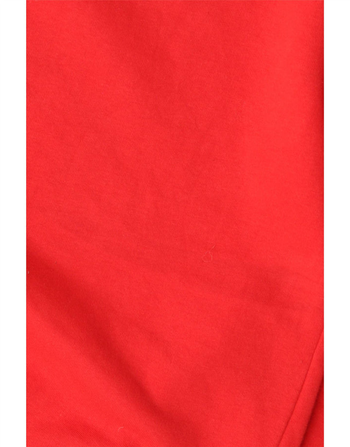 Felpa Zara da donna, maglione UK 14, cotone rosso medio