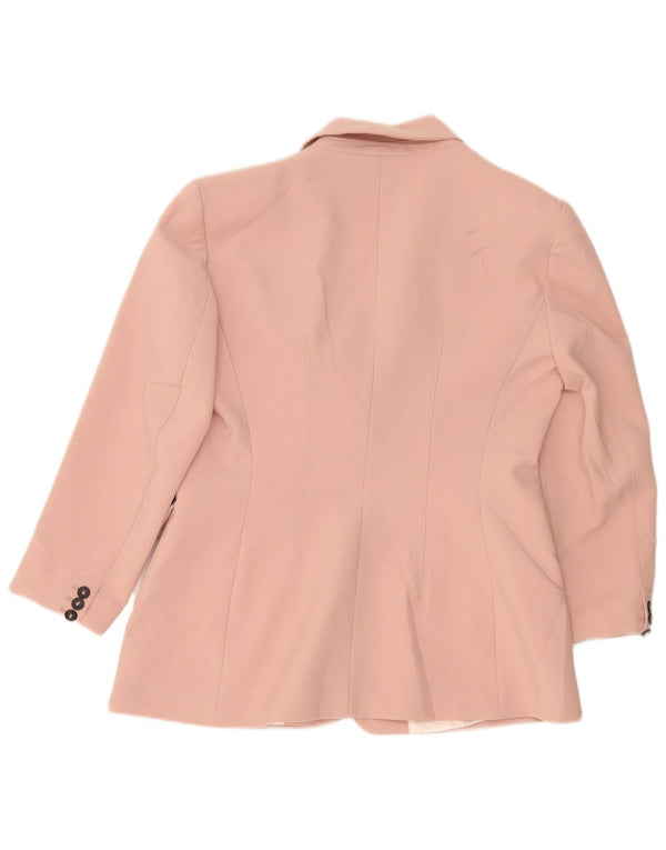 Giacca blazer a 2 bottoni da donna Zara UK 18 XL Rosa