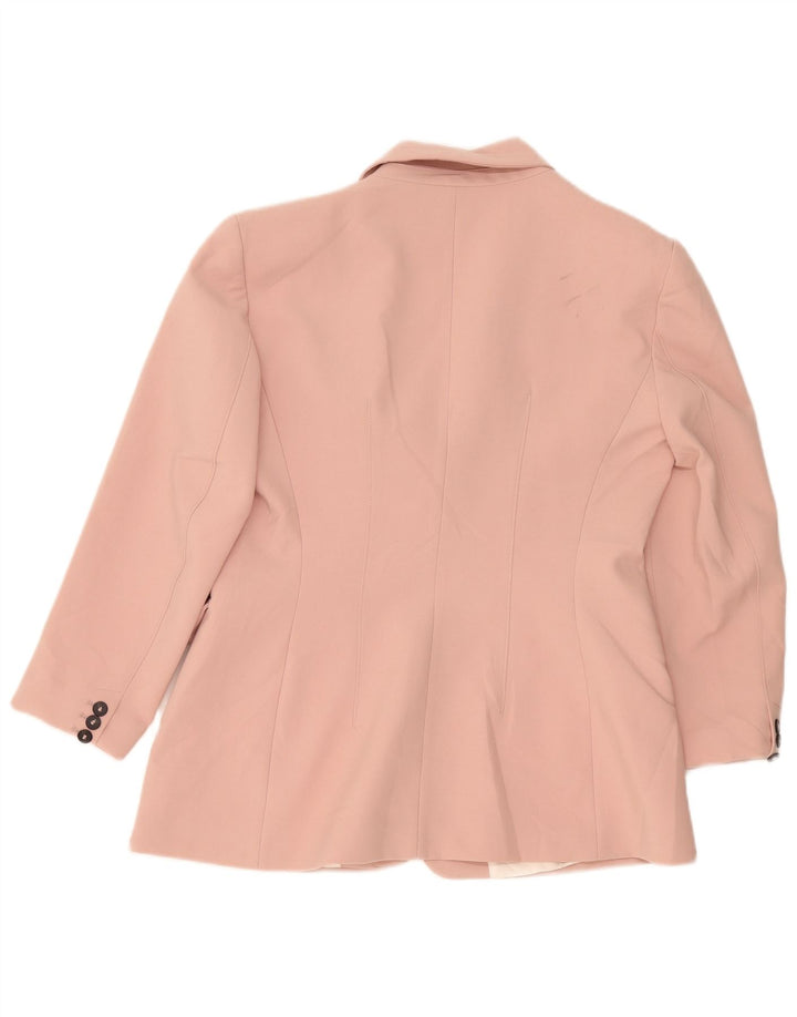 Giacca blazer a 2 bottoni da donna Zara UK 18 XL Rosa