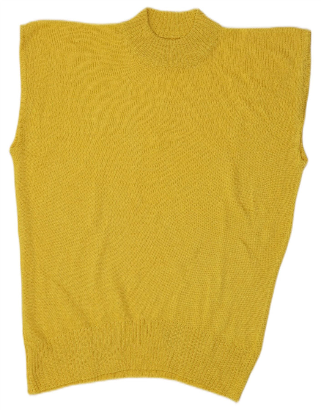 Canottiera vintage da donna UK 16 grande gialla