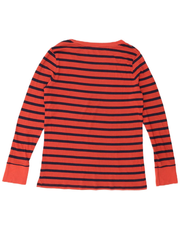 Gap Maglia a maniche lunghe da donna UK 18 XL Rossa a righe