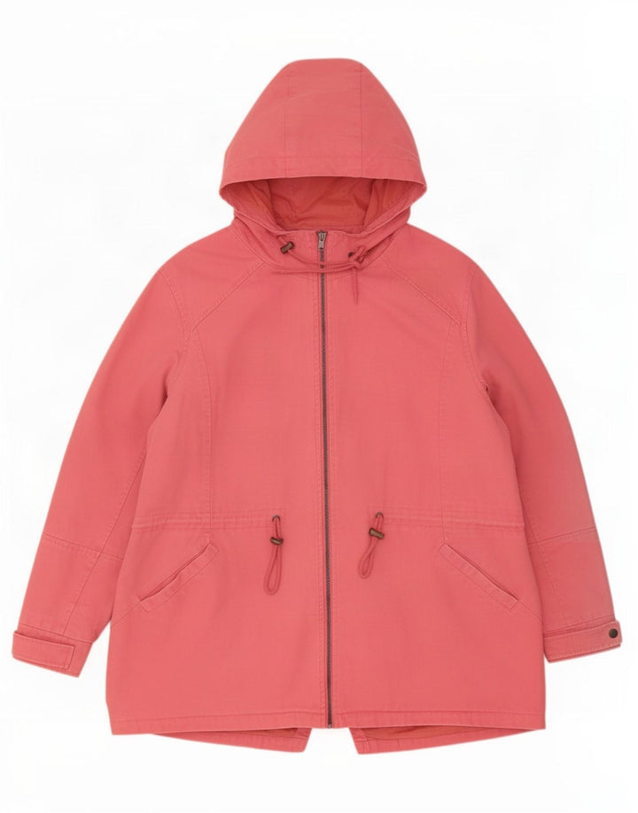 Giacca Parka con cappuccio da donna Cotton Traders UK 24 4XL Rosa
