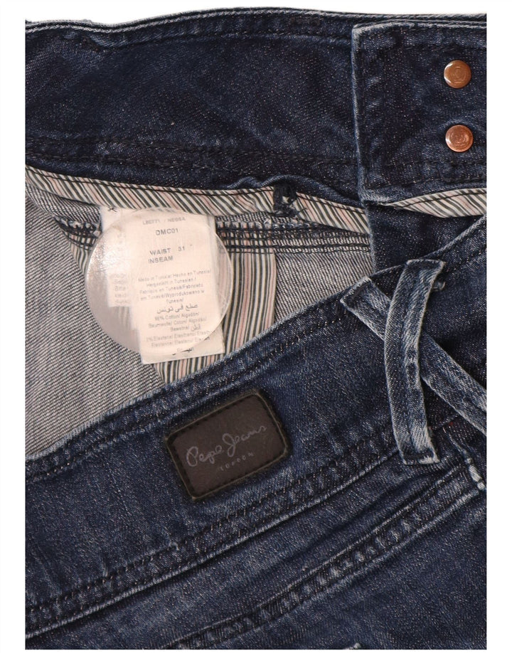 Pantaloncini di jeans da donna PEPE Jeans W31 cotone blu navy medio