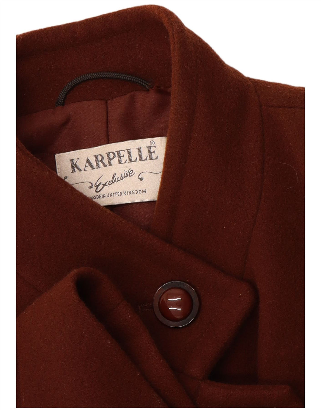 KARPELLE Womens Overcoat UK 18 XL Brown
