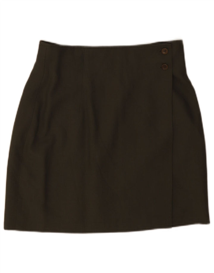Gonna a portafoglio da donna Sisley W28 media viscosa kaki