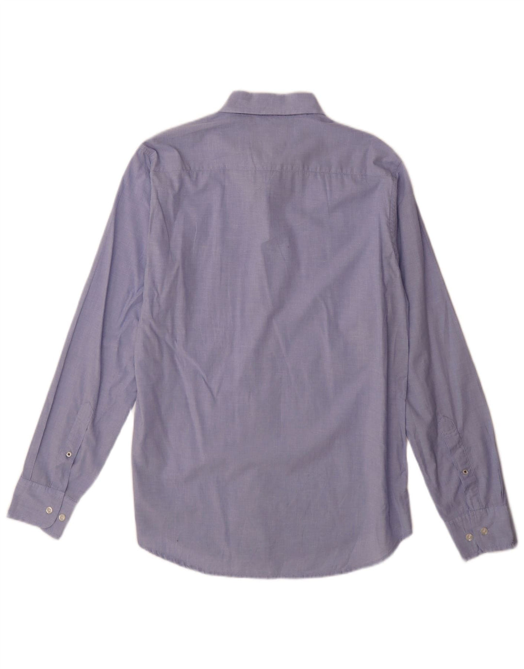 BONOBOS Camicia lunga da uomo slim fit in cotone blu medio