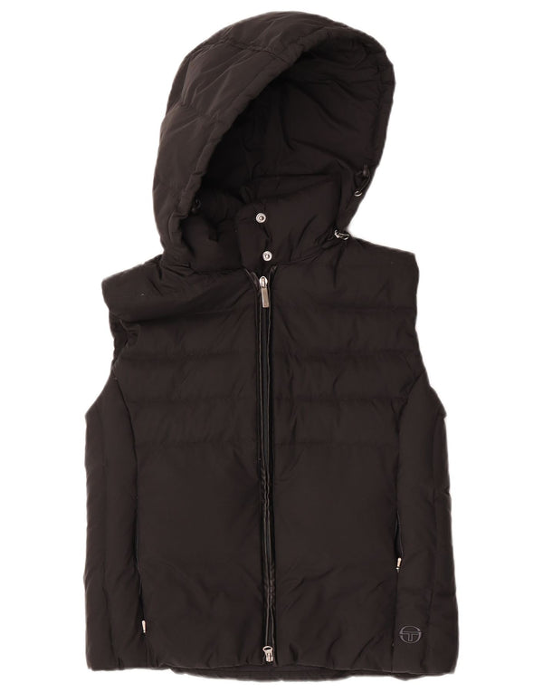 Gilet imbottito con cappuccio da donna Sergio Tacchini IT 44 medio nero