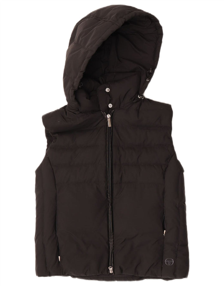 Gilet imbottito con cappuccio da donna Sergio Tacchini IT 44 medio nero